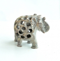 Фигурка "Слон резной" 8 см из камня