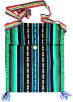 Сумка текстильная черно-зеленная Перу