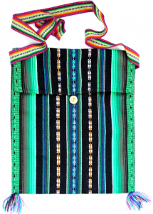Сумка текстильная черно-зеленная Перу