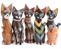 Фигурки "Кошки" деревянные 30 см