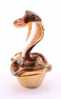 Шкатулка-тайник кобра с монеткой